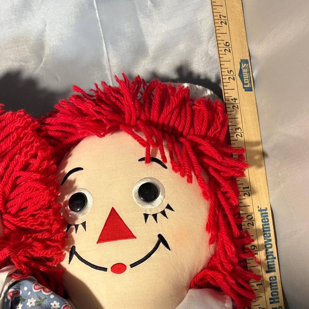 Raggedy Ann and Andy Dolls with Red Hair 80th and 85th birthday 25 inches tall - Picture 14 of 16